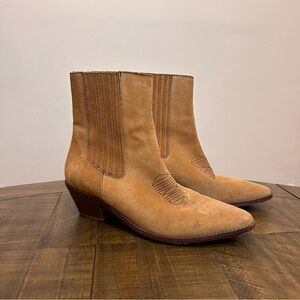 Zadig & Voltaire Teddy Leather Suede Western Boots